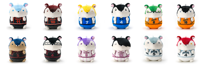 黒子のバスケ もちもちハムスターコレクション 青峰 火神 黒バス ぬいぐるみ ブロッコリー：ぬいぐるみシリーズもちもちハムスターコレクションに